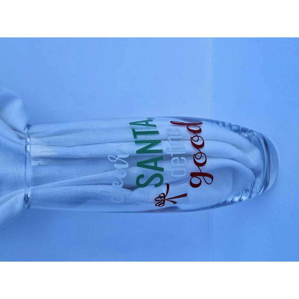 Dear Santa Define Good – Holiday Humor Cocktail Glass